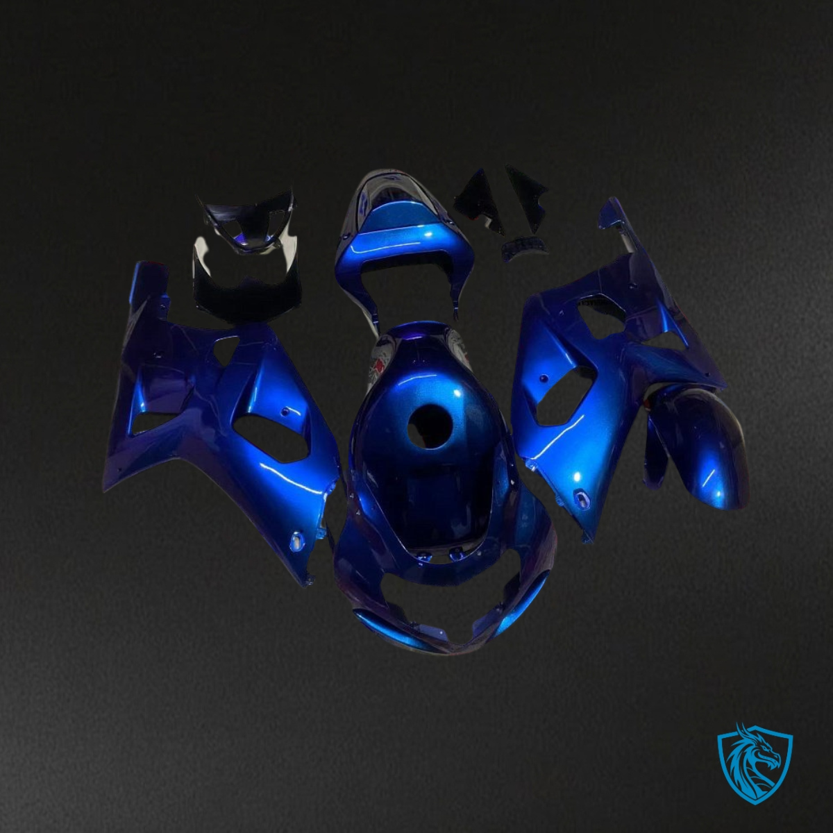 Suzuki GSXR600/750 (2001-2003) Chameleon Effect Blue Fairing Kit - Aftermarket ABS Bodywork