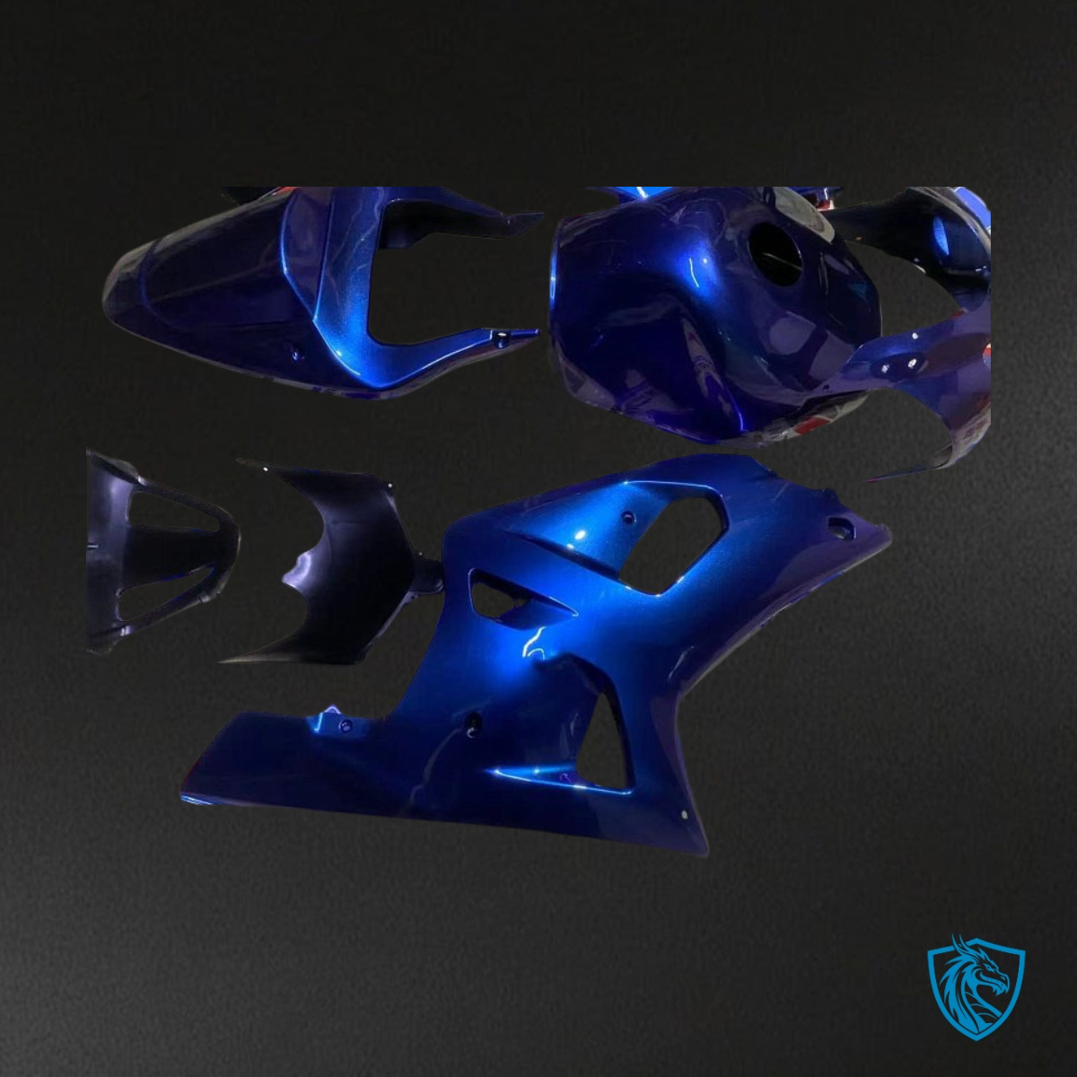 Suzuki GSXR600/750 (2001-2003) Chameleon Effect Blue Fairing Kit - Aftermarket ABS Bodywork