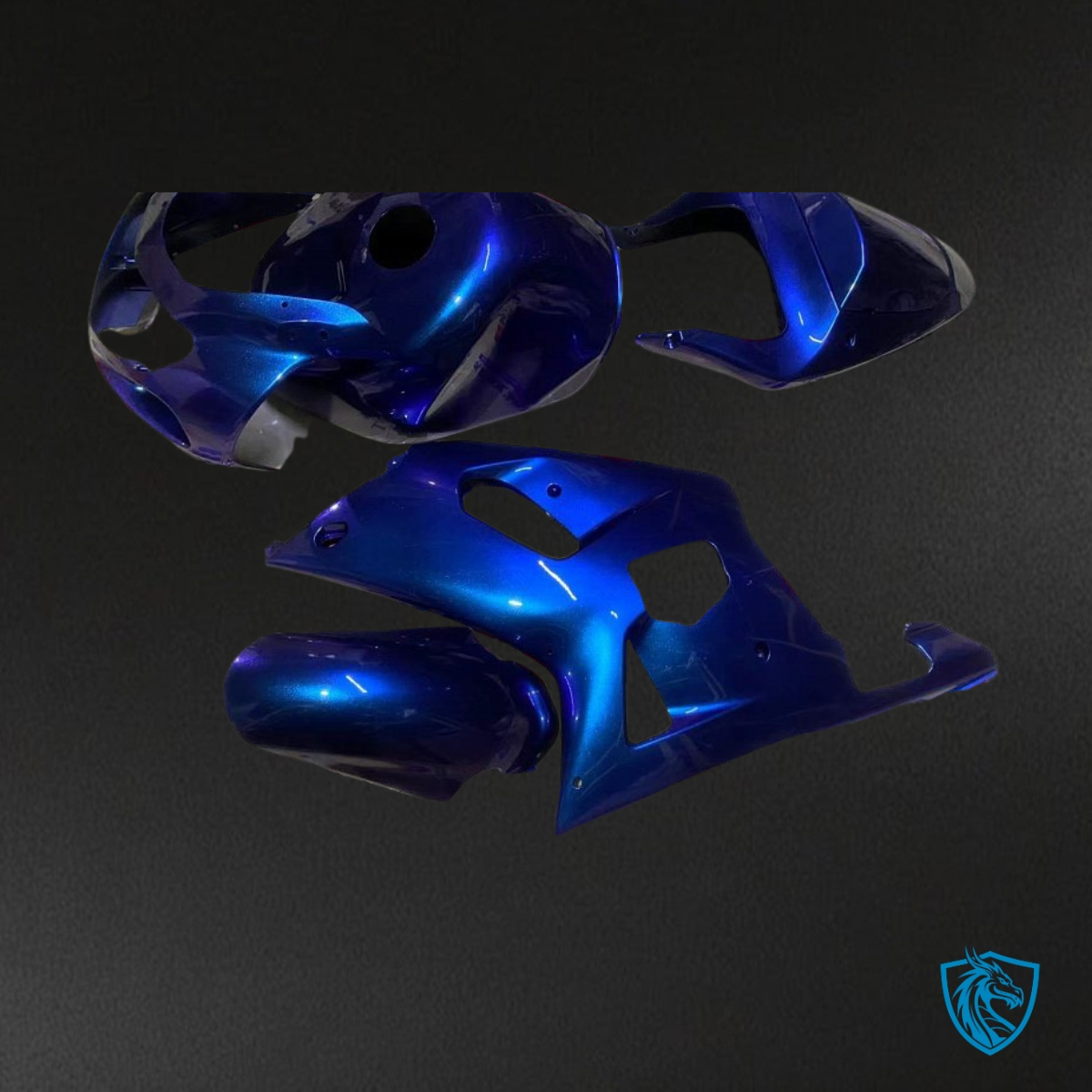 Suzuki GSXR600/750 (2001-2003) Chameleon Effect Blue Fairing Kit - Aftermarket ABS Bodywork