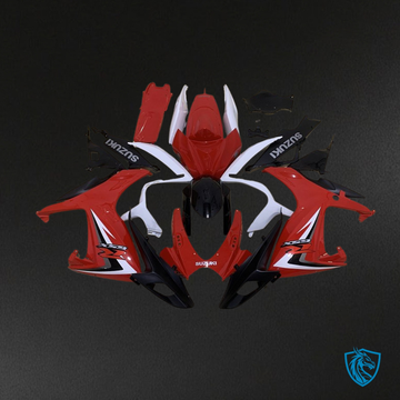Suzuki GSXR600/750 (2006-2007) Red & White Fairing Kit - Aftermarket ABS Bodywork