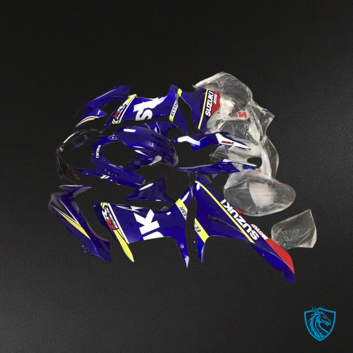 Suzuki GSXR600/750 (2011-2019) Blue, White & Yellow - Custom ABS Fairing Kit