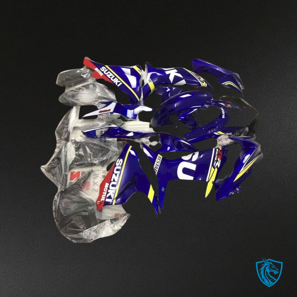 Suzuki GSXR600/750 (2011-2019) Blue, White & Yellow - Custom ABS Fairing Kit