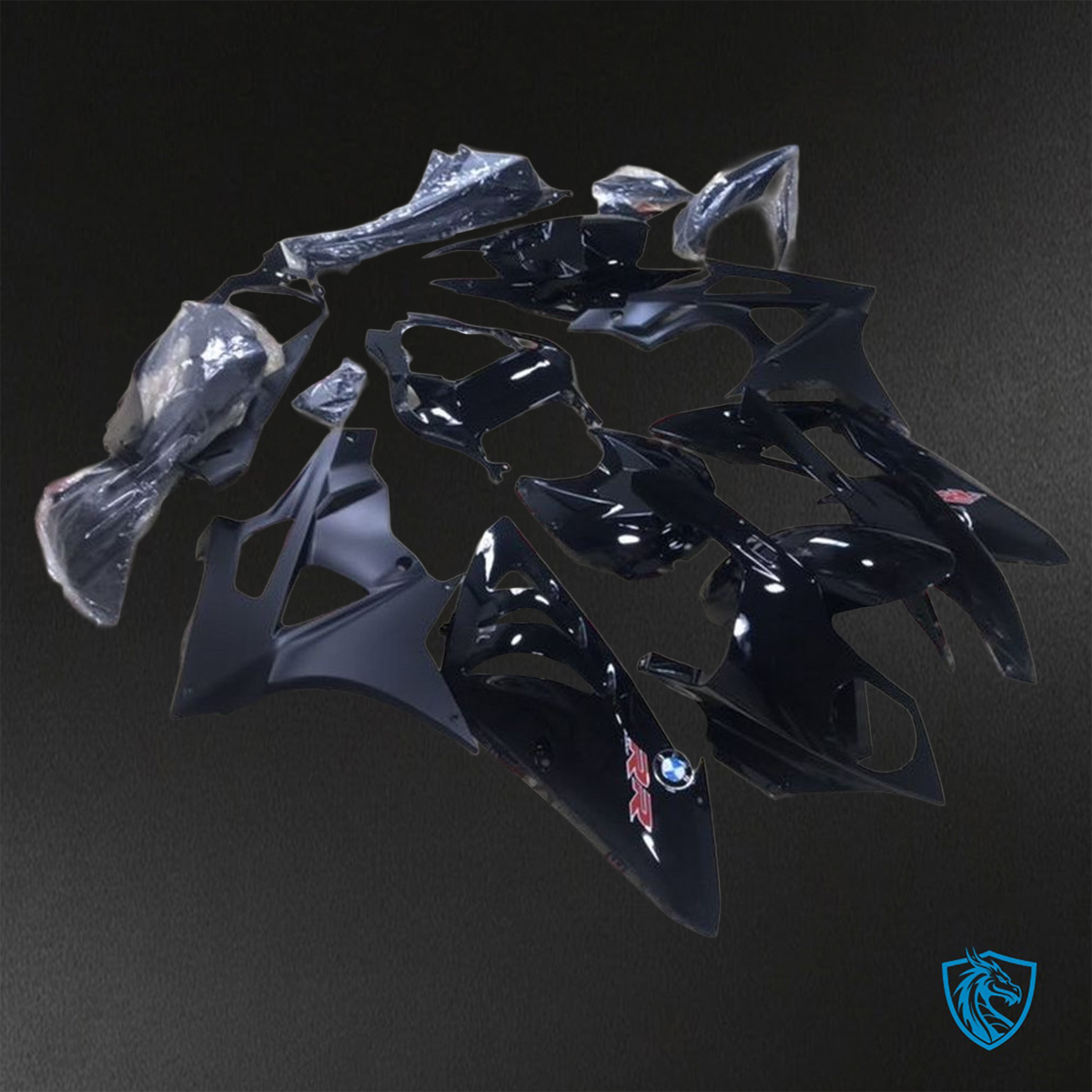 BMW S1000RR HP4 (2009-2014) Black Fairings Kit - Aftermarket ABS Bodywork