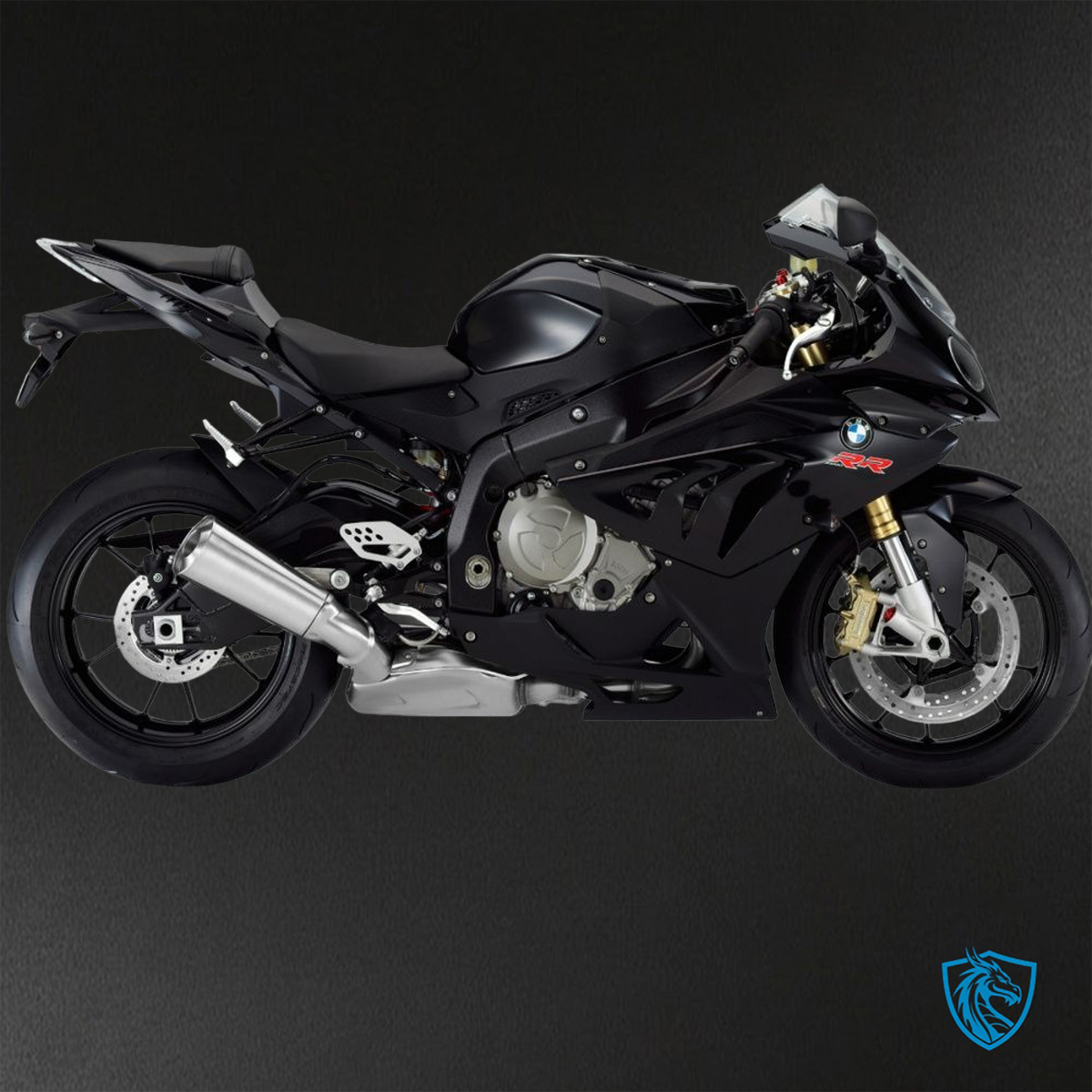 BMW S1000RR HP4 (2009-2014) Black Fairings Kit - Aftermarket ABS Bodywork