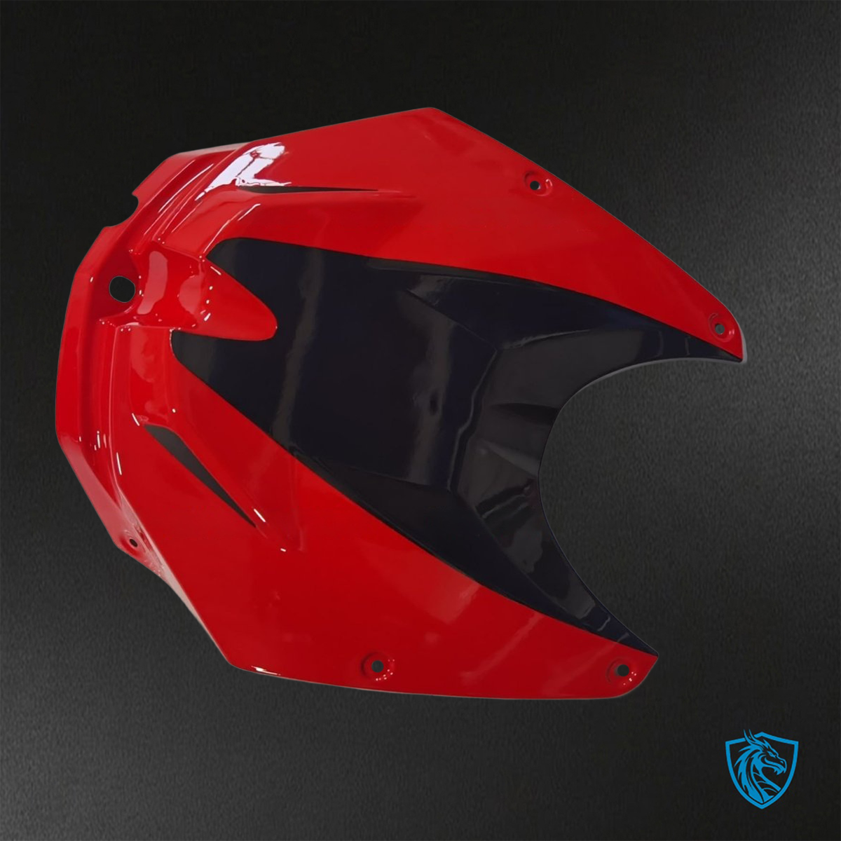 BMW S1000RR (2009-2014) Black Red & Yellow Shark - Custom ABS Fairing Kit