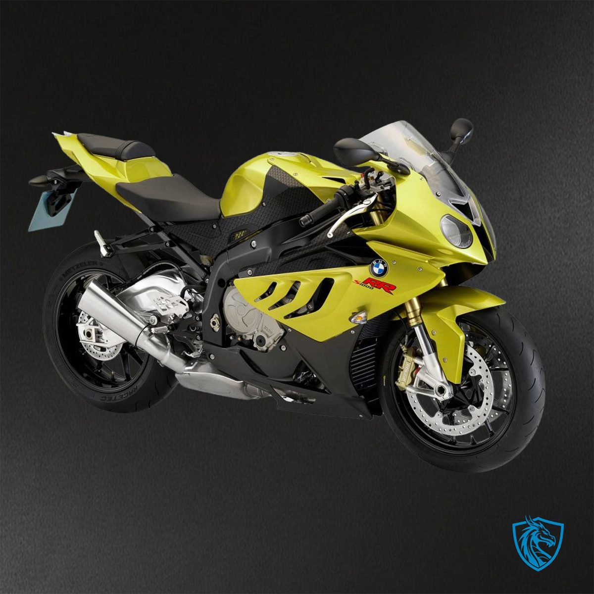 BMW S1000RR HP4 (2009-2014) Black & Yellow - Replacement Motorcycle Fairings Kit