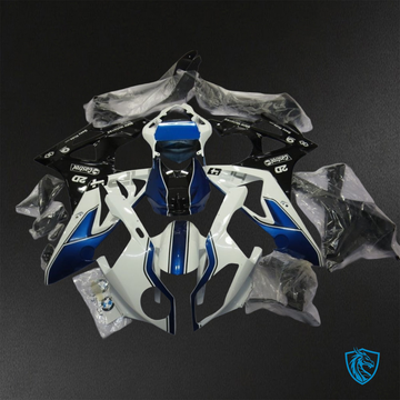 BMW S1000RR HP4 (2009-2014) With, Black & Blue Fairings Kit - Aftermarket ABS Bodywork