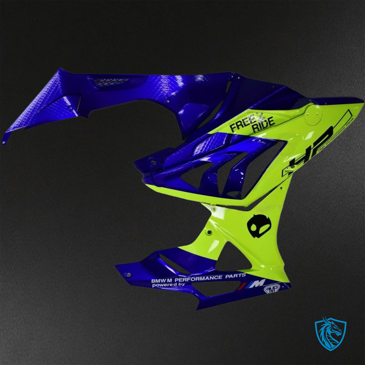BMW S1000RR HP4 (2009-2014) Blue Yellow - Replacement Motorcycle Fairings Kit