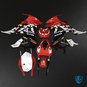 BMW S1000RR HP4 (2009-2014) Red, Black & white ABS Bodywork - Fairings Kit