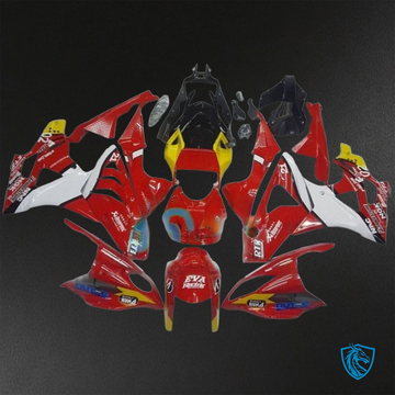 BMW S1000RR HP4 (2009-2014) Red, White & Yellow - Custom ABS Fairing Kit
