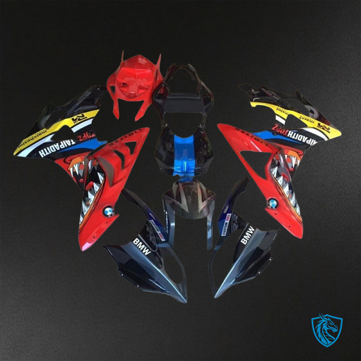 BMW S1000RR HP4 (2009-2014) Red Shark ABS Bodywork - Fairings Kit