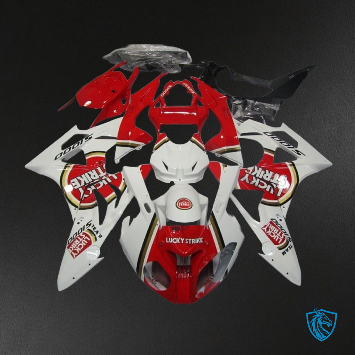 BMW S1000RR HP4 (2009-2014) Red & White ABS Bodywork - Fairings Kit