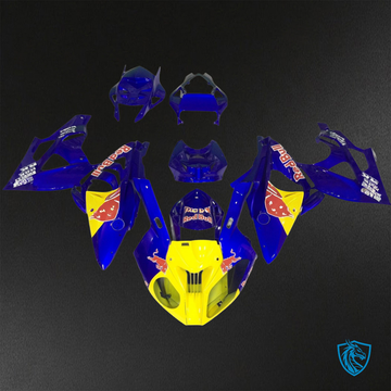 BMW S1000RR HP4 (2009-2014) Blue, Yellow & Red Bull - Replacement Motorcycle Fairings Kit