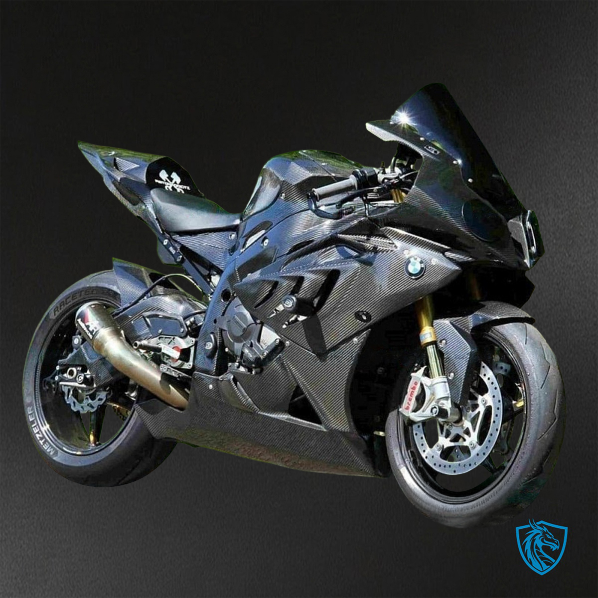BMW S1000RR HP4 (2009-2014) Black ABS Bodywork - Fairings Kit