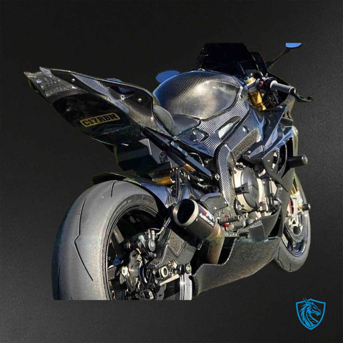 BMW S1000RR HP4 (2009-2014) Black ABS Bodywork - Fairings Kit
