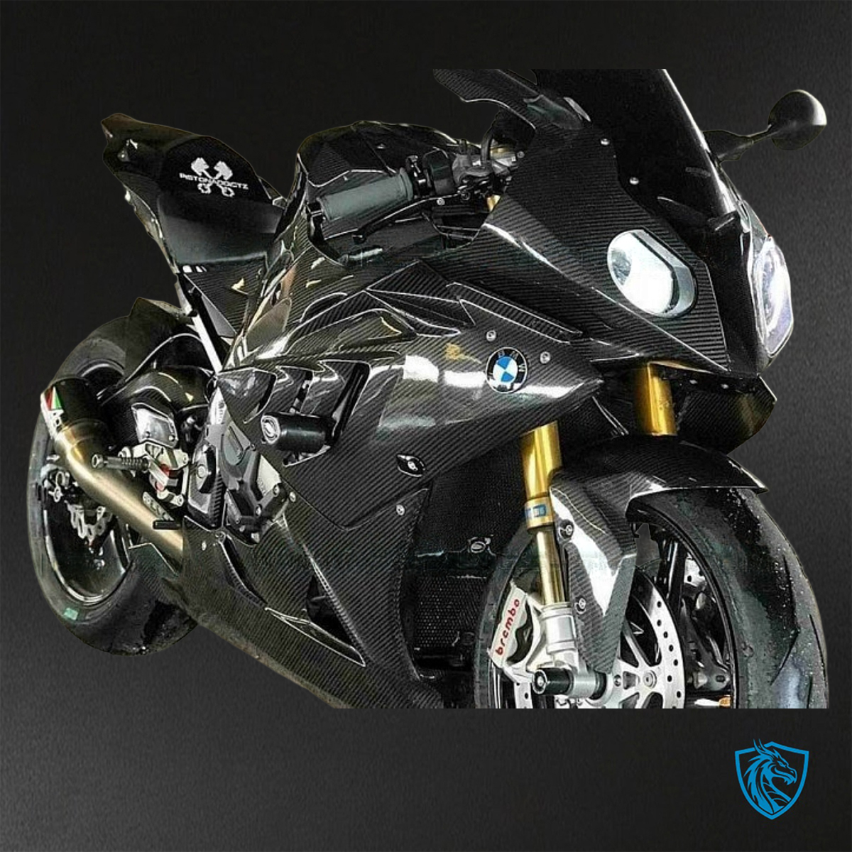 BMW S1000RR HP4 (2009-2014) Black ABS Bodywork - Fairings Kit