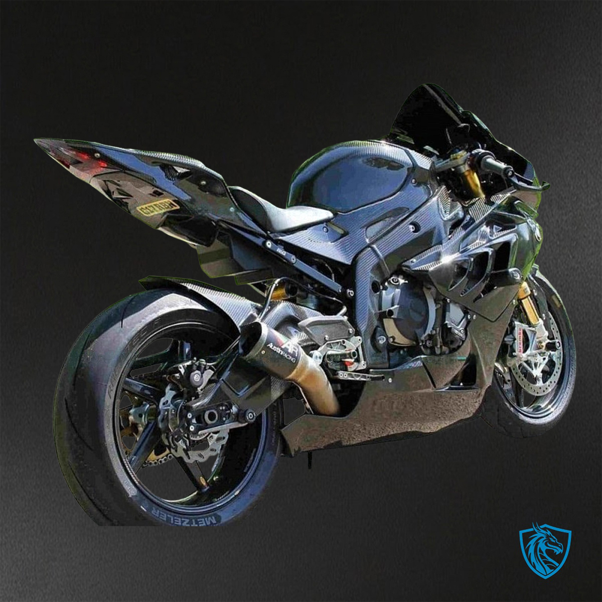 BMW S1000RR HP4 (2009-2014) Black ABS Bodywork - Fairings Kit