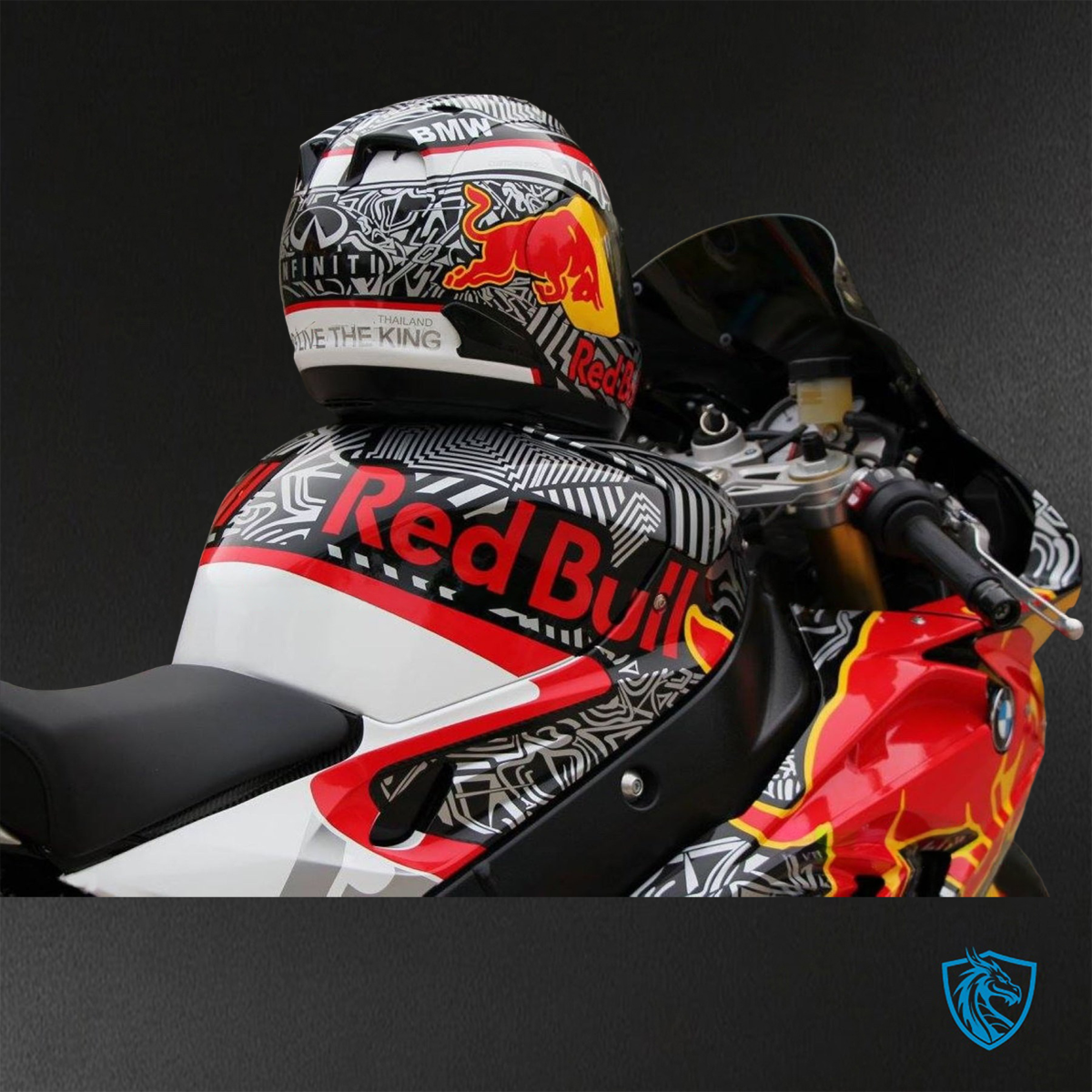 BMW S1000RR (2015-2018) HP4 (2017-2018) Multicolor Red Bull Fairings Kit - Aftermarket ABS Bodywork
