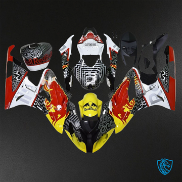 BMW S1000RR (2015-2018) HP4 (2017-2018) Multicolor Red Bull Fairings Kit - Aftermarket ABS Bodywork