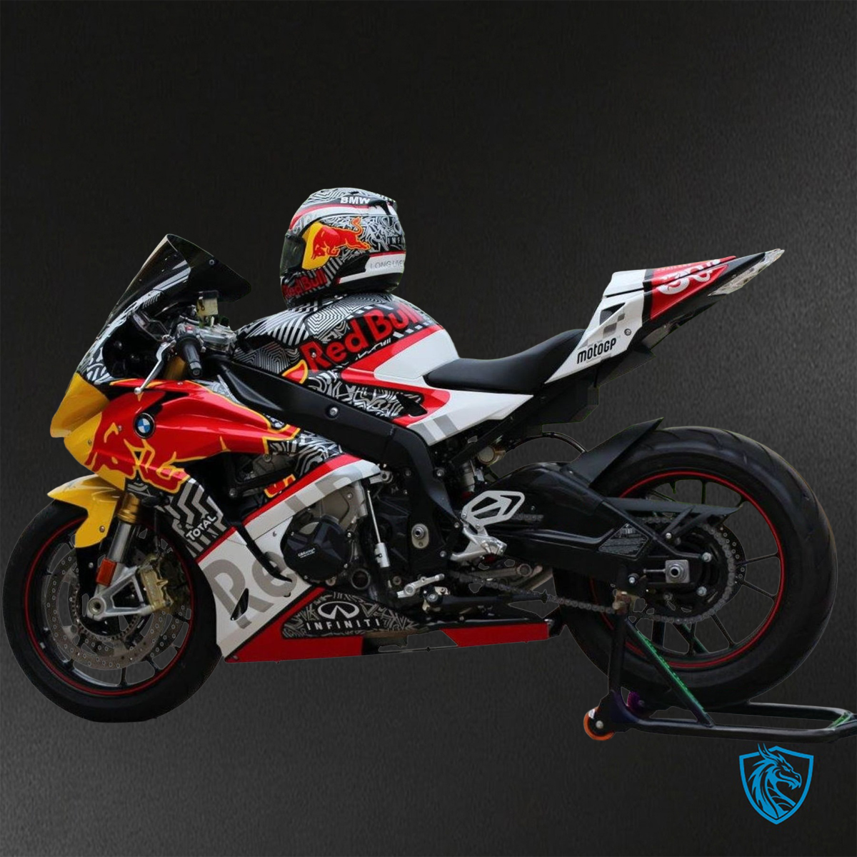 BMW S1000RR (2015-2018) HP4 (2017-2018) Multicolor Red Bull Fairings Kit - Aftermarket ABS Bodywork