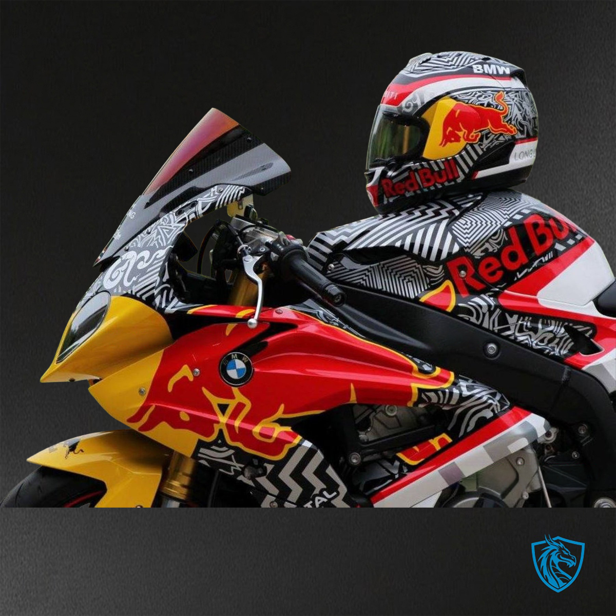 BMW S1000RR (2015-2018) HP4 (2017-2018) Multicolor Red Bull Fairings Kit - Aftermarket ABS Bodywork