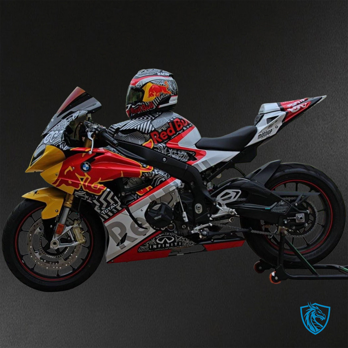BMW S1000RR (2015-2018) HP4 (2017-2018) Multicolor Red Bull Fairings Kit - Aftermarket ABS Bodywork