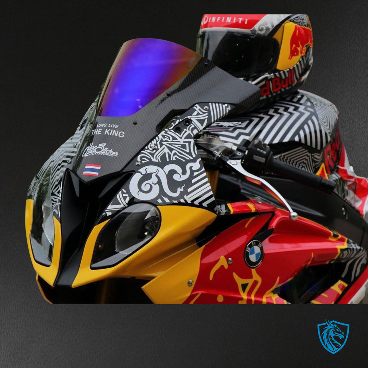 BMW S1000RR (2015-2018) HP4 (2017-2018) Multicolor Red Bull Fairings Kit - Aftermarket ABS Bodywork