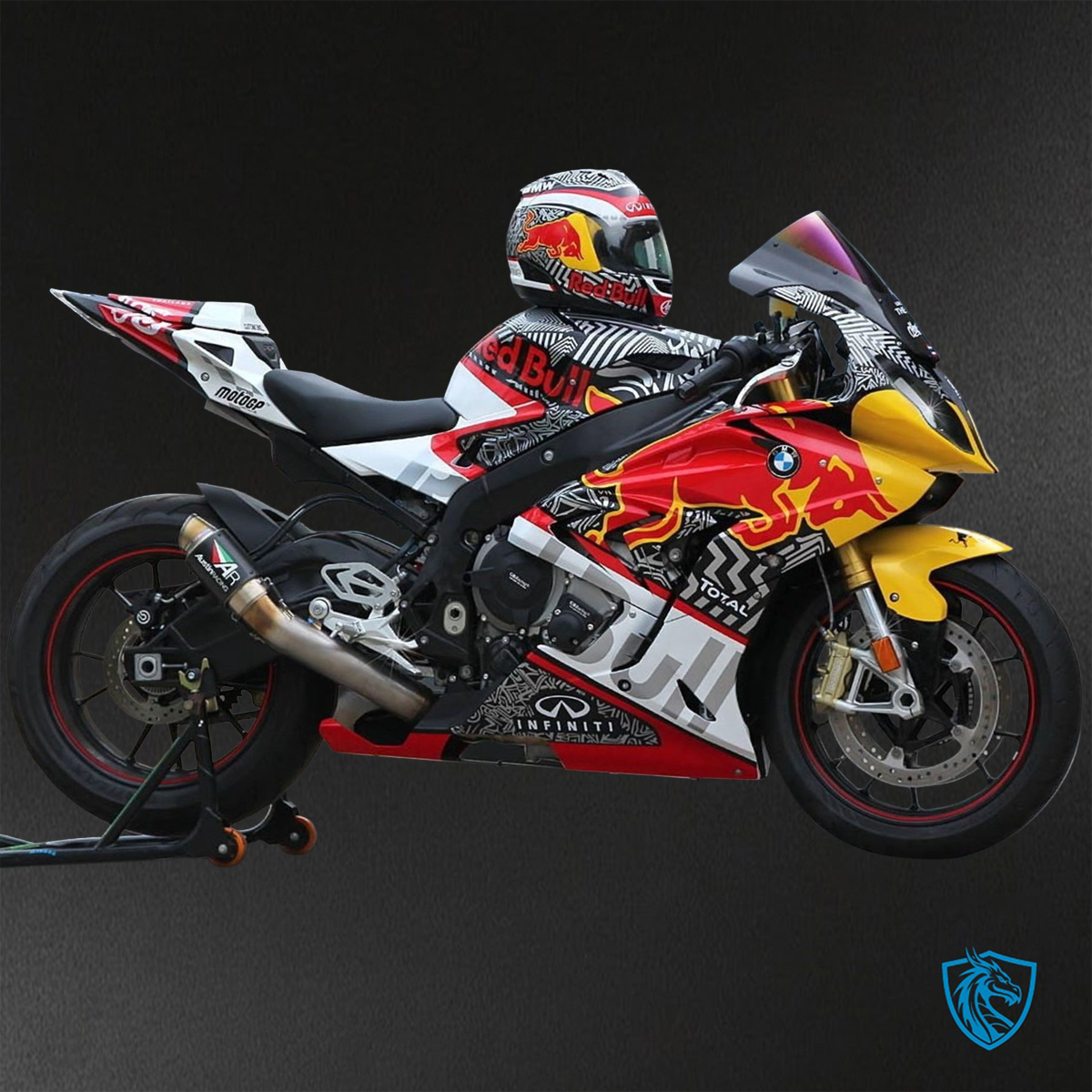BMW S1000RR (2015-2018) HP4 (2017-2018) Multicolor Red Bull Fairings Kit - Aftermarket ABS Bodywork