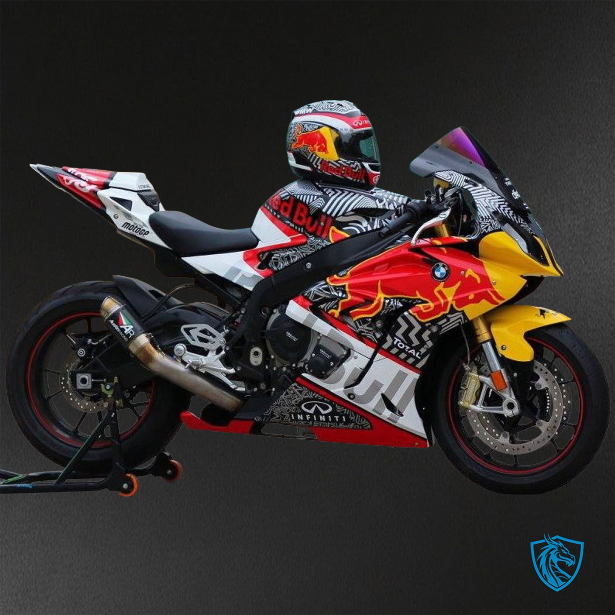 BMW S1000RR (2015-2018) HP4 (2017-2018) Multicolor Red Bull Fairings Kit - Aftermarket ABS Bodywork