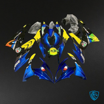 BMW S1000RR (2017-2018) Blue & Yellow Shark - Fairing Kit | ABS Bodywork