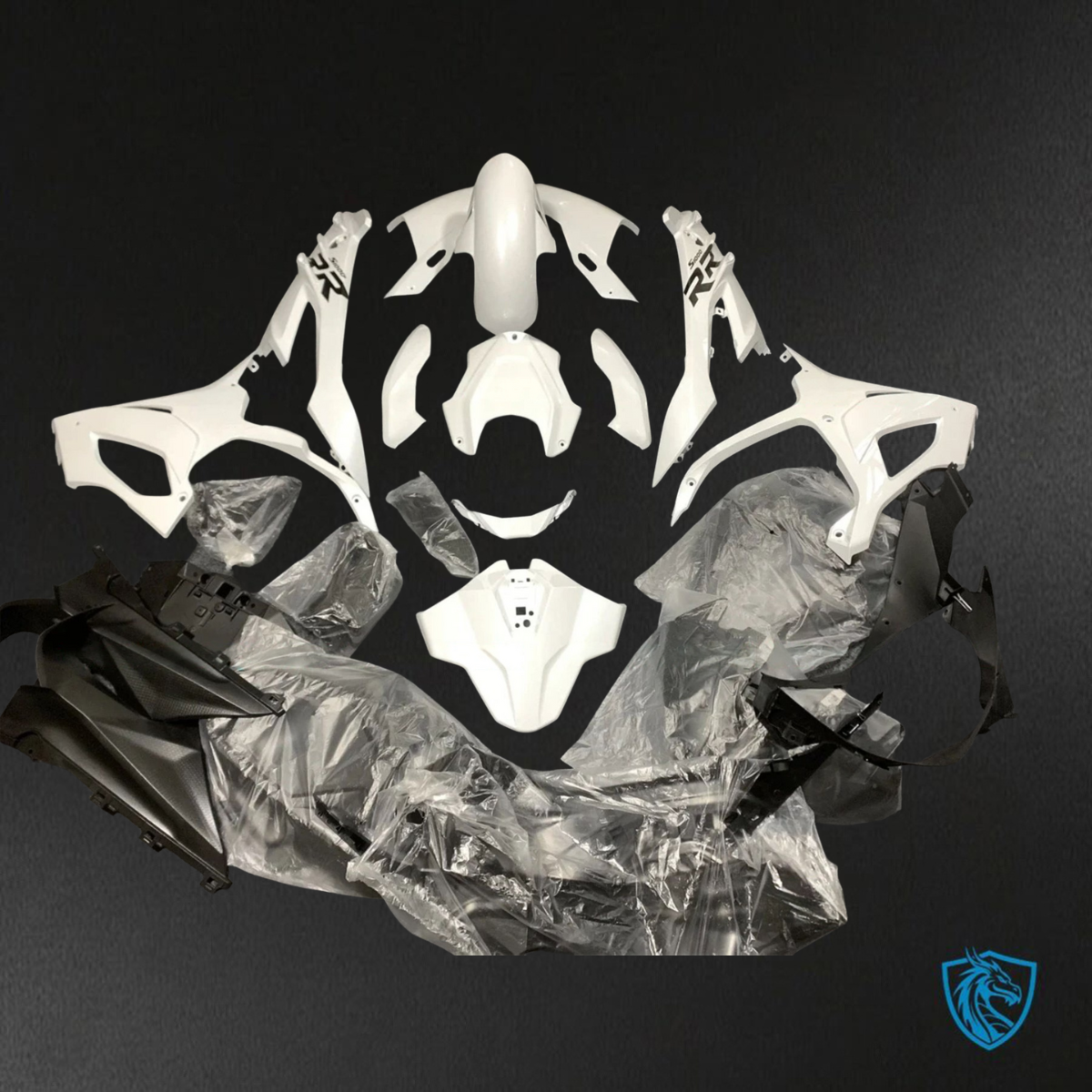 BMW S1000RR (2023) Black & White Fairings Kit - Aftermarket ABS Bodywork