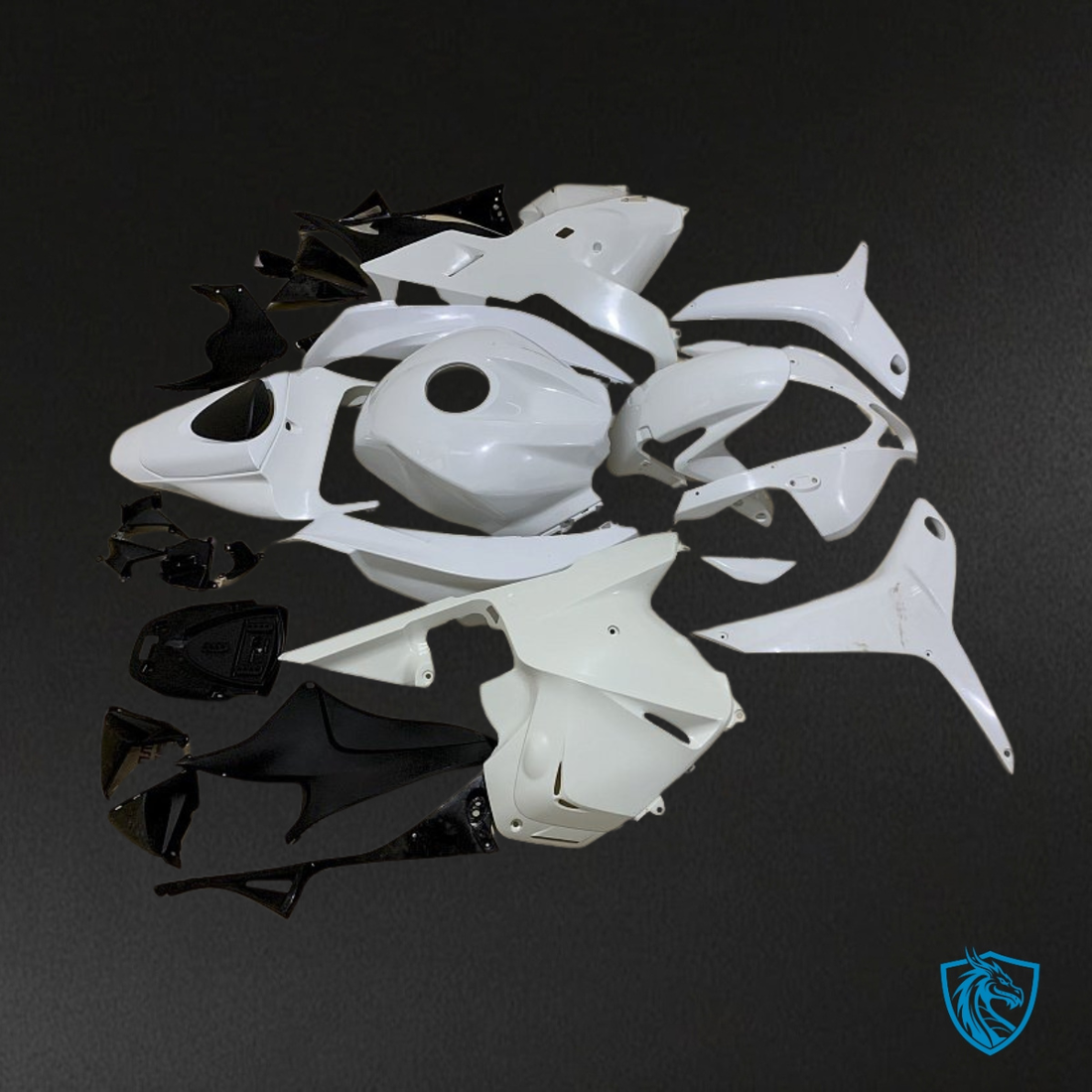 Honda CBR600RR (2009-2012) Gloss White - Custom ABS Fairing Kit