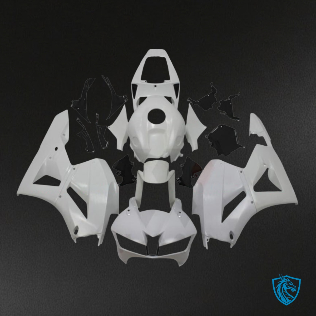 Honda CBR600RR (2013-2018) White & Black Fairing Kit | ABS Bodywork