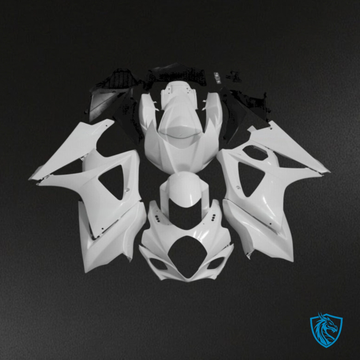 Suzuki GSXR1000 (2007-2008) Gloss White - Custom ABS Fairing Kit