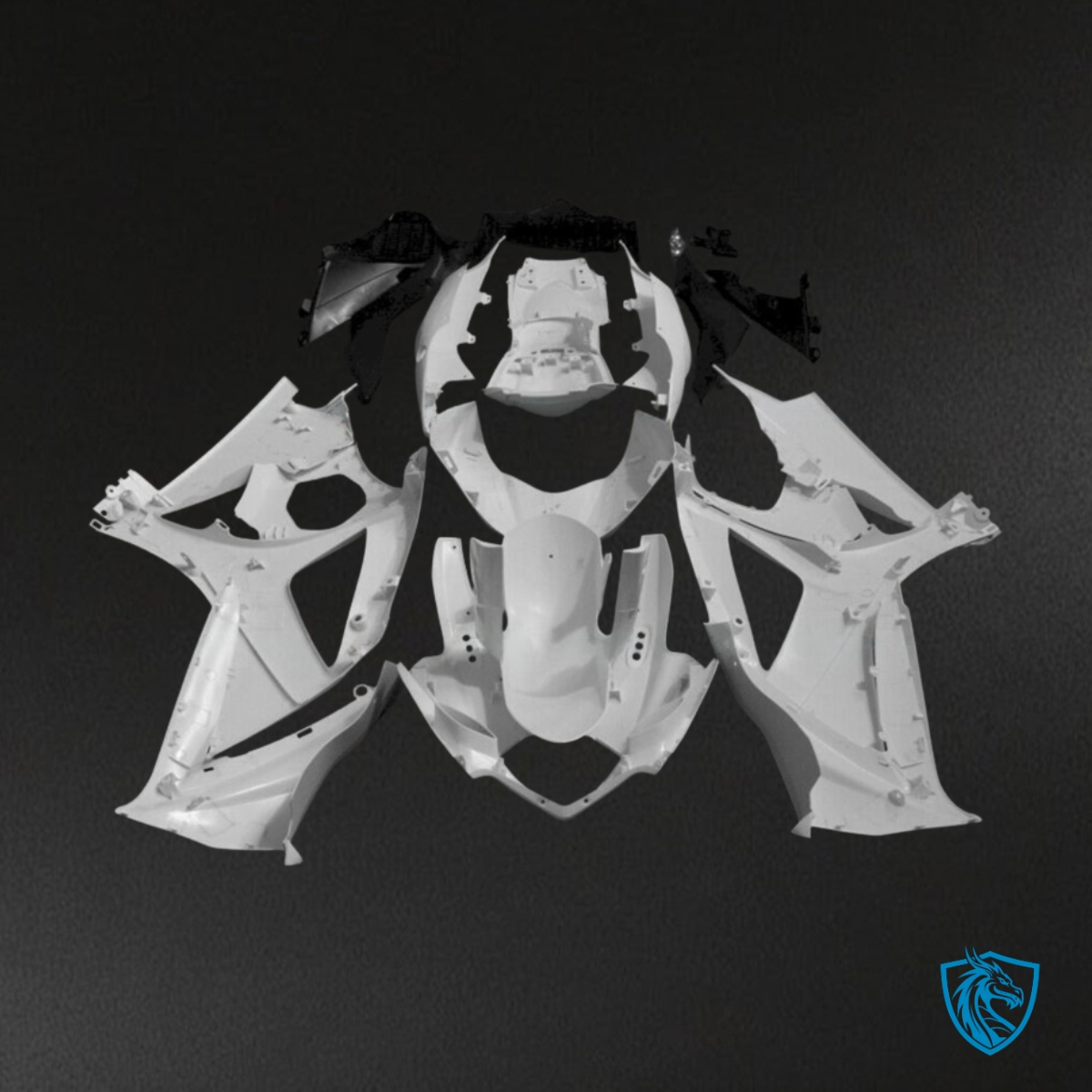 Suzuki GSXR1000 (2007-2008) Gloss White - Custom ABS Fairing Kit
