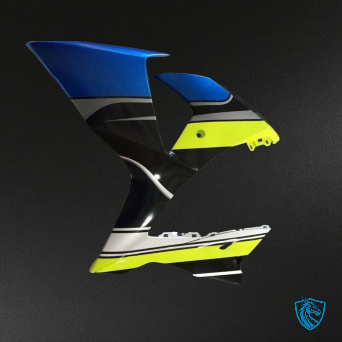 Suzuki GSXR1000 (2009-2016) Blue, Black & Yellow Shark Fairing Kit | ABS Bodywork
