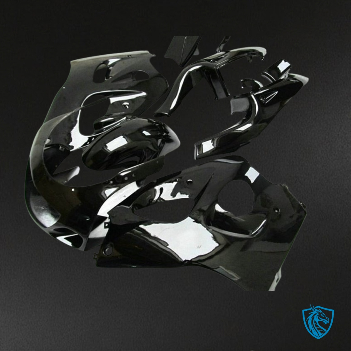Suzuki GSXR600/750 (1997-2000) Black Fairing Kit - Aftermarket ABS Bodywork