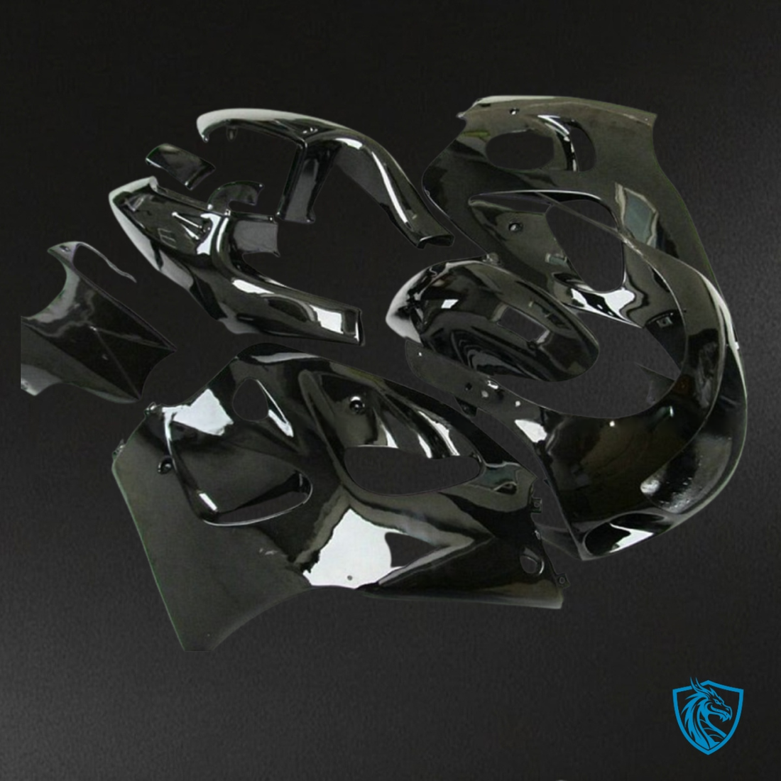 Suzuki GSXR600/750 (1997-2000) Black Fairing Kit - Aftermarket ABS Bodywork