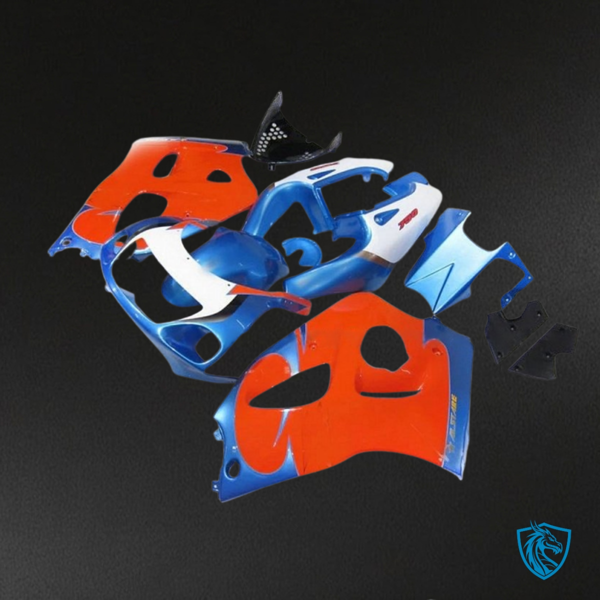 Suzuki GSXR600/750 (1997-2000) Blue & Red Fairings Kit | ABS Bodywork