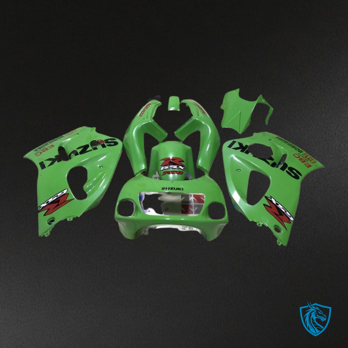Suzuki GSXR600/750 (1997-2000) Green Fairing Kit - Aftermarket ABS Bodywork