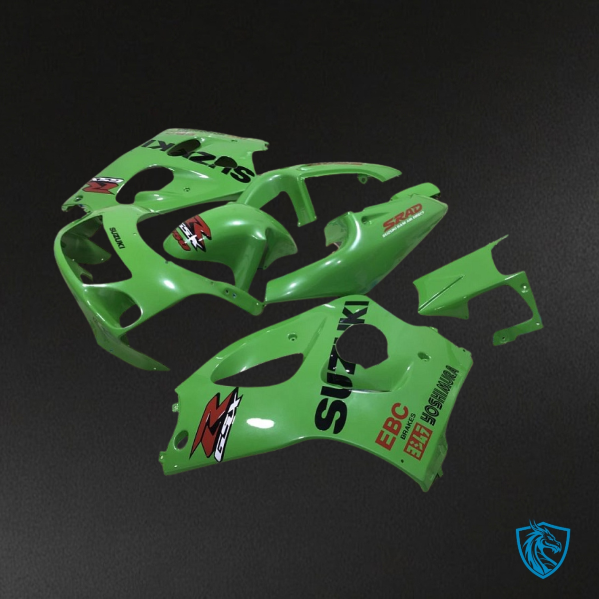 Suzuki GSXR600/750 (1997-2000) Green Fairing Kit - Aftermarket ABS Bodywork