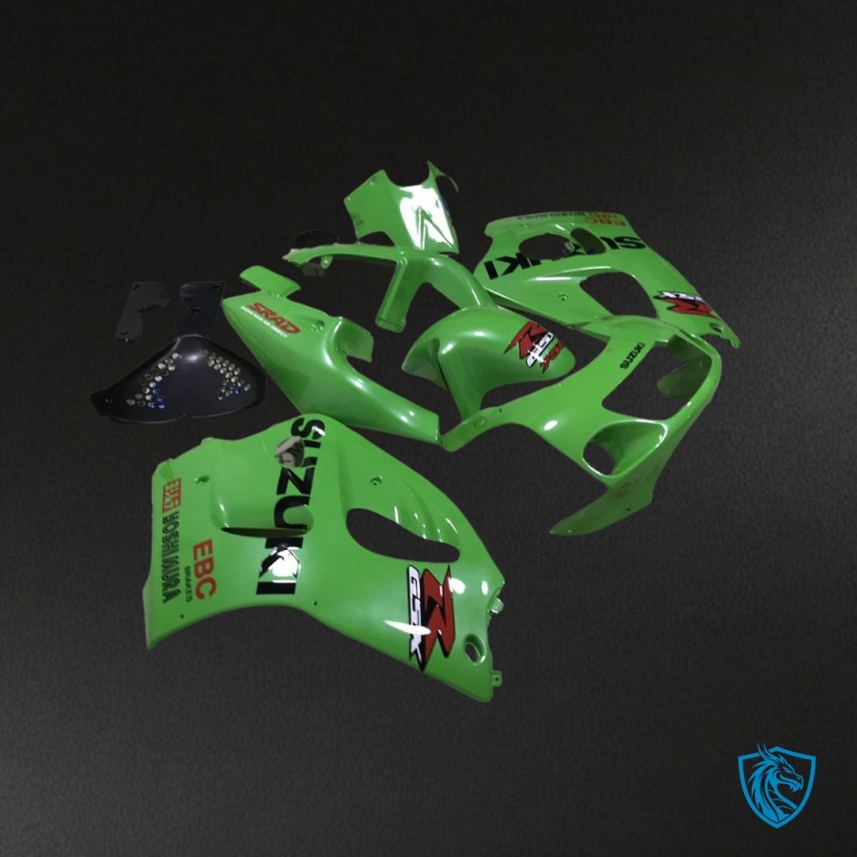 Suzuki GSXR600/750 (1997-2000) Green Fairing Kit - Aftermarket ABS Bodywork