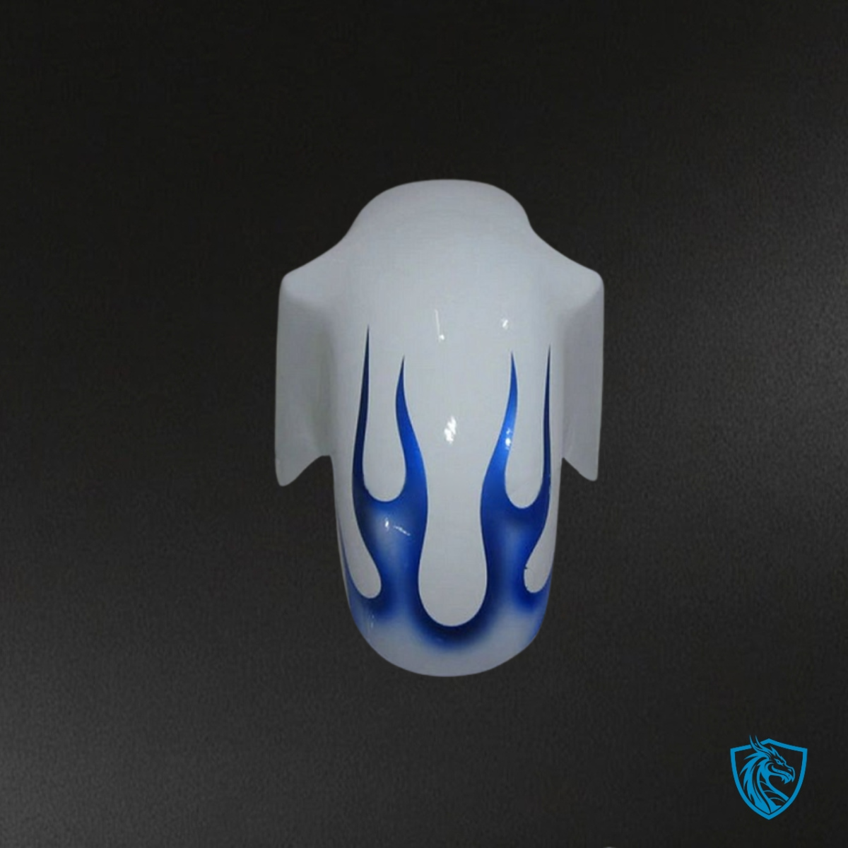 Suzuki GSXR600/750 (1997-2000) White & Blue Flame - Custom ABS Fairing Kit