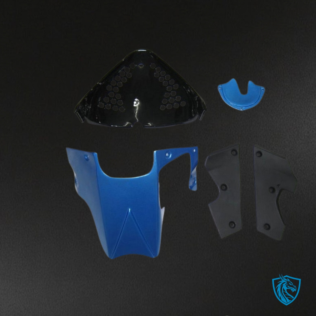 Suzuki GSXR600/750 (1997-2000) White & Blue Flame - Custom ABS Fairing Kit