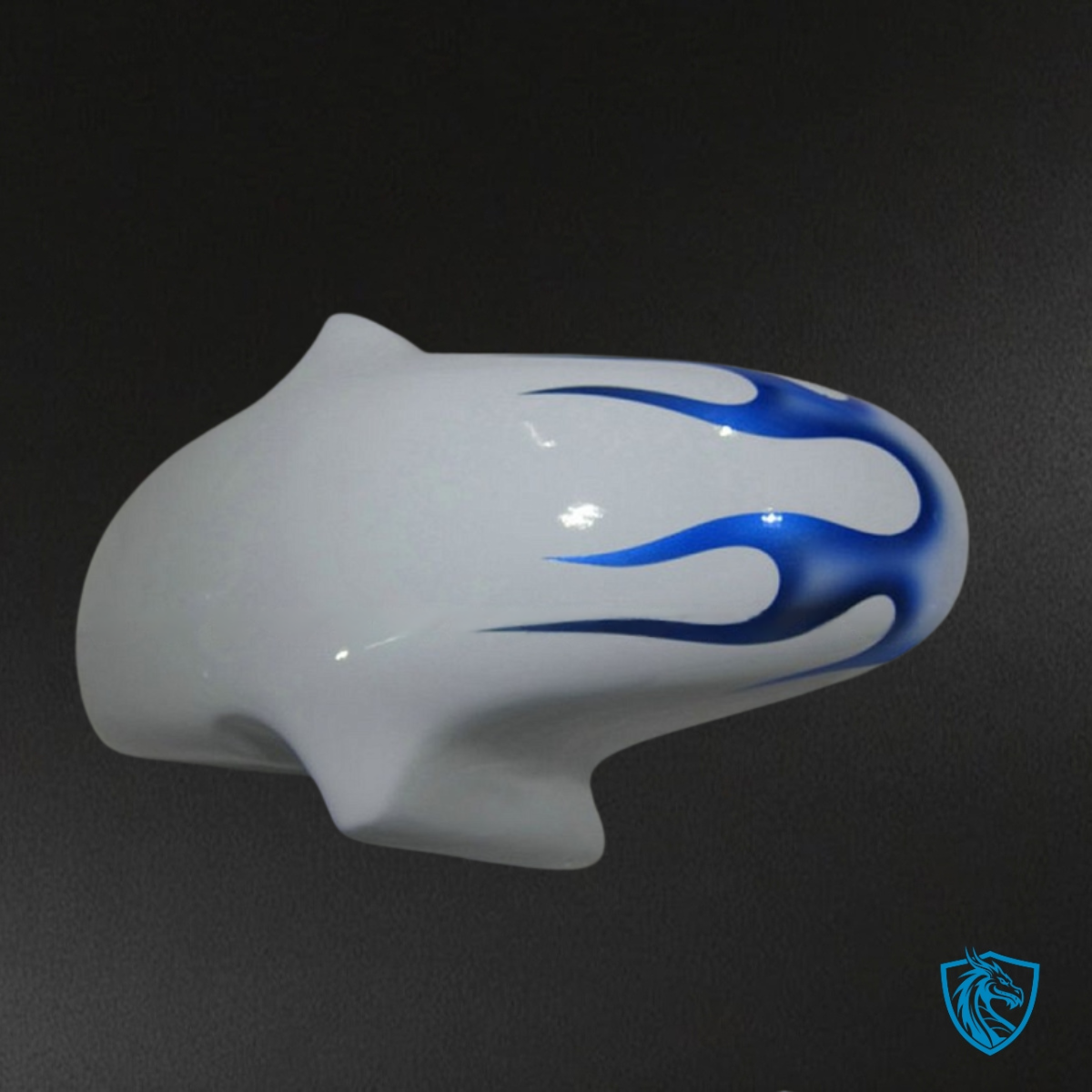 Suzuki GSXR600/750 (1997-2000) White & Blue Flame - Custom ABS Fairing Kit