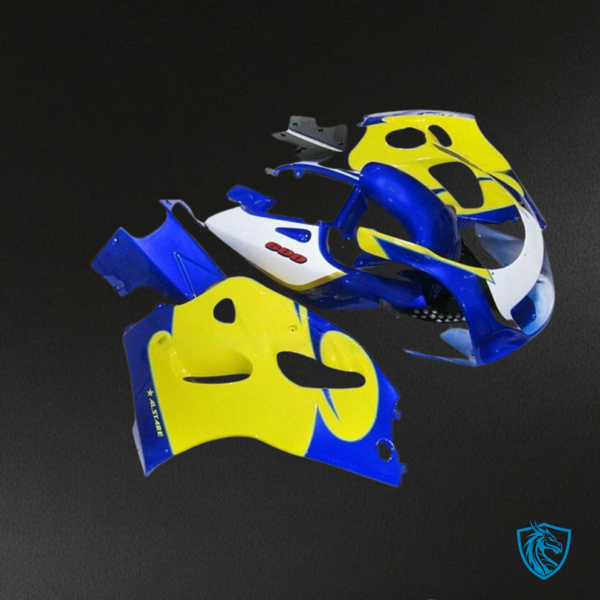 Suzuki GSXR600/750 (1997-2000) Yellow & Blue Fairing Kit - Aftermarket ABS Bodywork