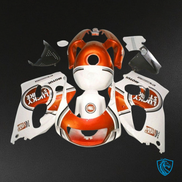 Suzuki GSXR600/750 (1997-2000) White & Red Lucky Strike - MERGEment Motorcycle Fairings Kit