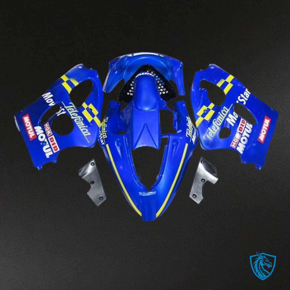 Suzuki GSXR600/750 (1997-2000) Blue Movistar - Custom ABS Fairing Kit