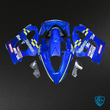 Suzuki GSXR600/750 (1997-2000) Blue Movistar - Custom ABS Fairing Kit