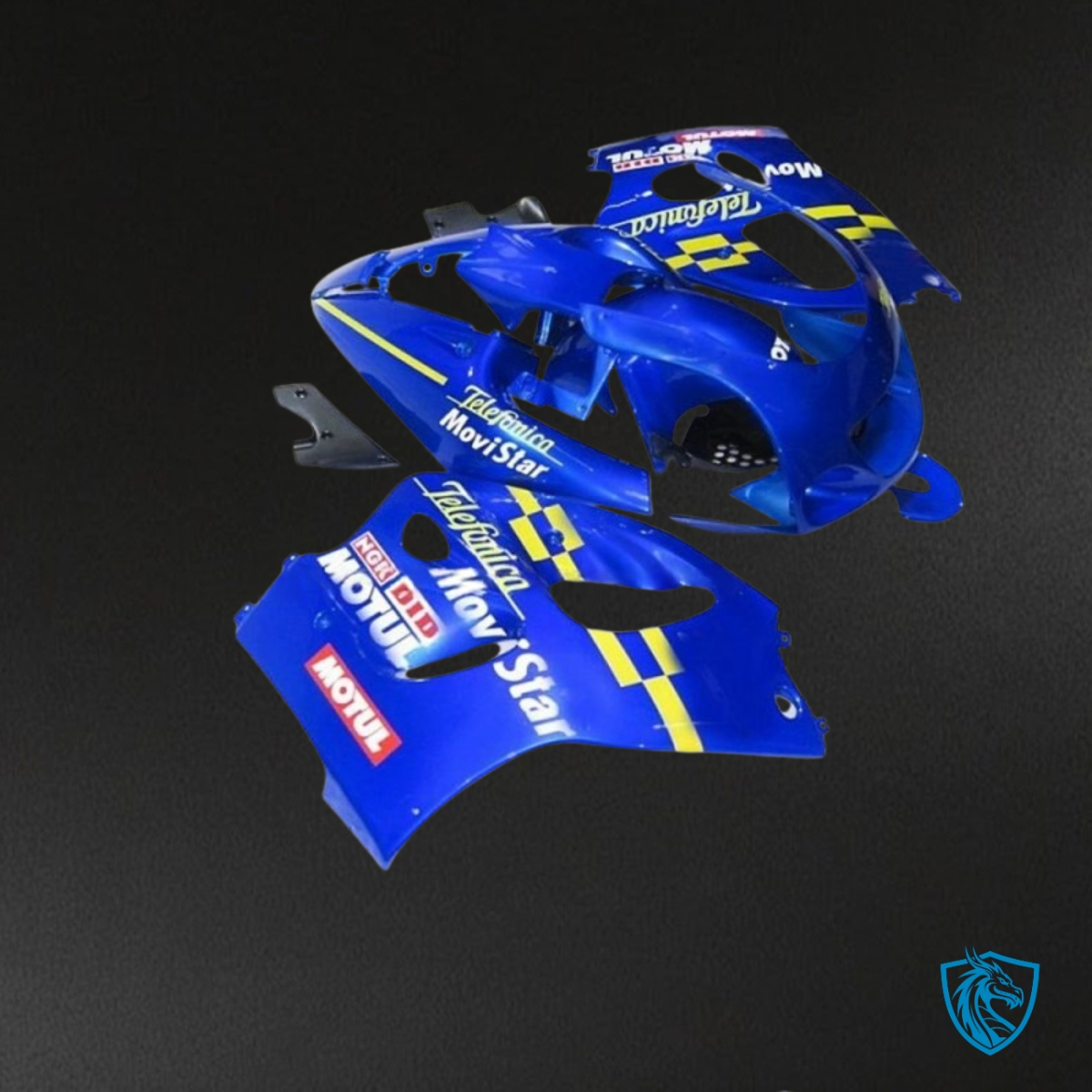 Suzuki GSXR600/750 (1997-2000) Blue Movistar - Custom ABS Fairing Kit